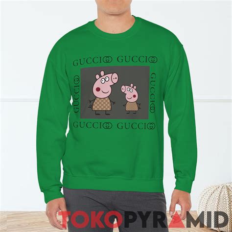 peppa pig gucci shoes|gucci flying pig sweatshirt.